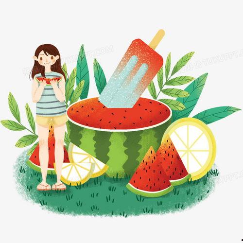 吃瓜女孩头像插画,揭秘吃瓜女孩头像插画背后的潮流密码